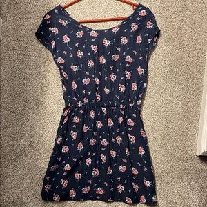 Jack Wills Navy Floral Mini Dress